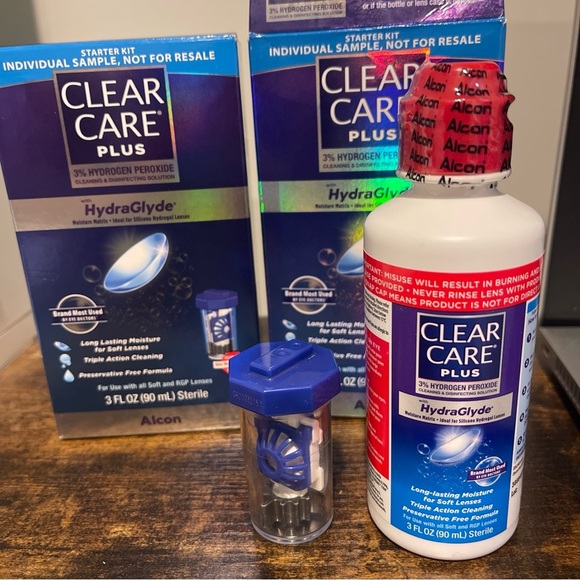 Clear Care Plus Cleaning Solution HydraGlyde Alcon 3 Fl Oz EXP: 2026-01-31- 2 PK - Picture 2 of 4